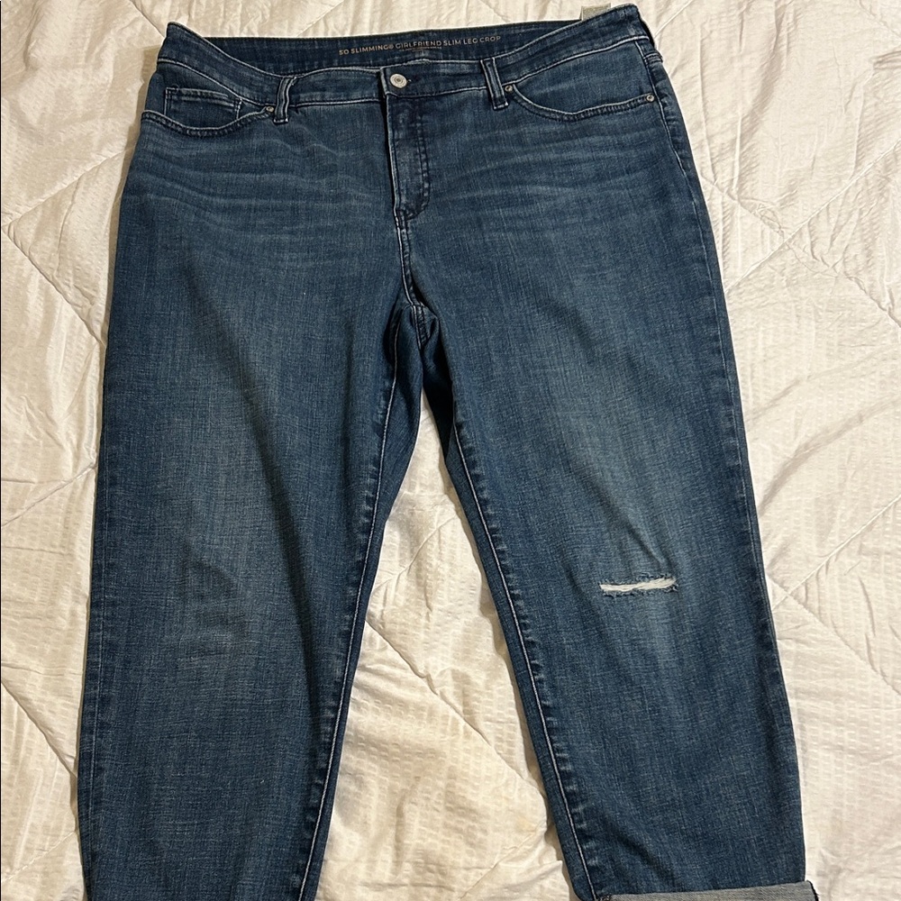 Chico's So Slimming Girlfriend Slim Leg Crop - Sz 2.5 / 14